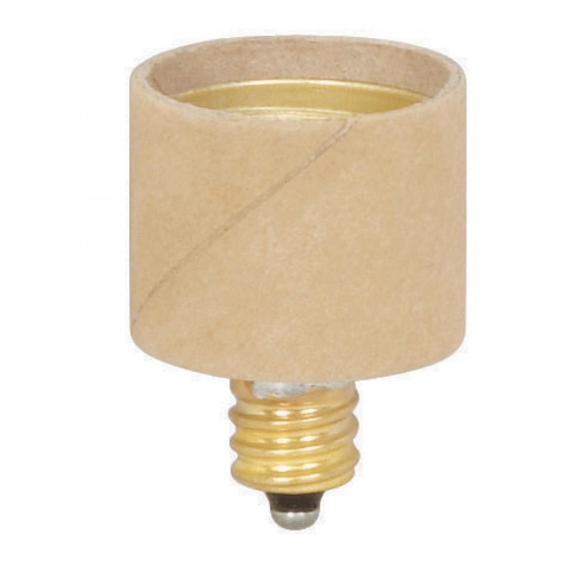 Satco 90-1519 Candelabra to Medium E12 - E26 Extender 1" Overall Extension 75W 120V