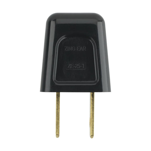 Satco 90-1522 Quick Connect Plug Black Finish Polarized 18/2-SPT-1 6A 125V