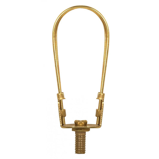 Satco 90-1567 Candelabra Base Bulb Clip 1/4-27 2-5/8" Height 1" Diameter Brass Plated