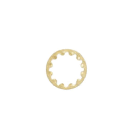 Satco 90-1580 Toothwasher 1/4 IP Slip Brass Plated Finish