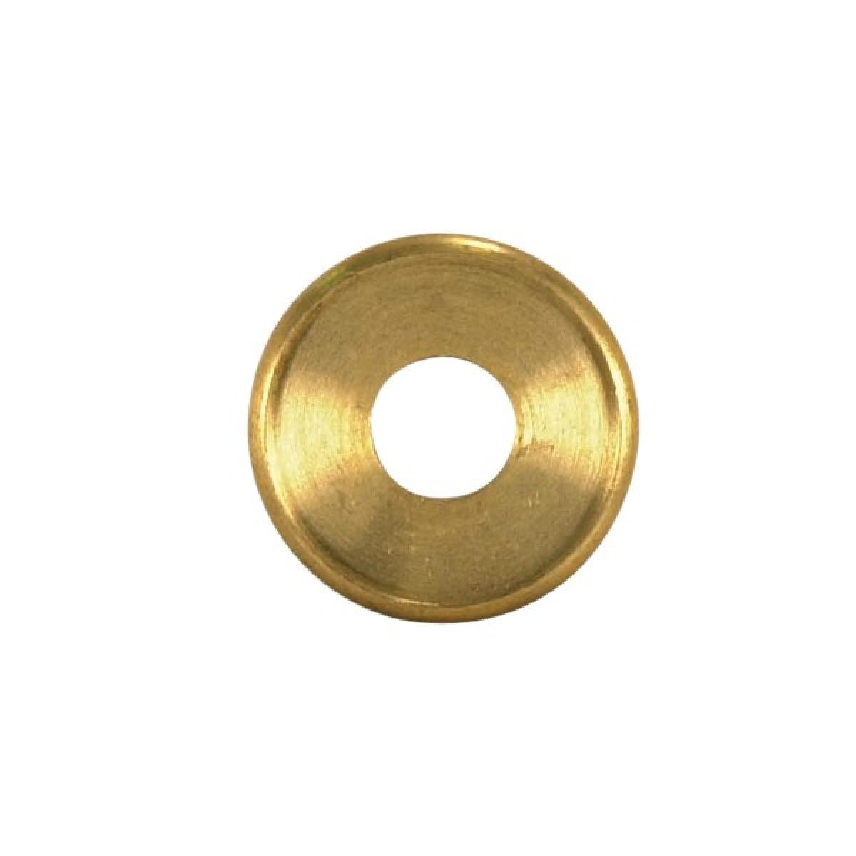 Satco 90-1603 Turned Brass Check Ring 1/8 IP Slip Unfinished 1-3/8" Diameter