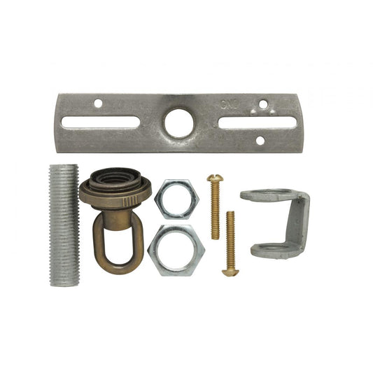 Satco 90-1693 Screw Collar Loop Parts Bag Antique Brass Finish