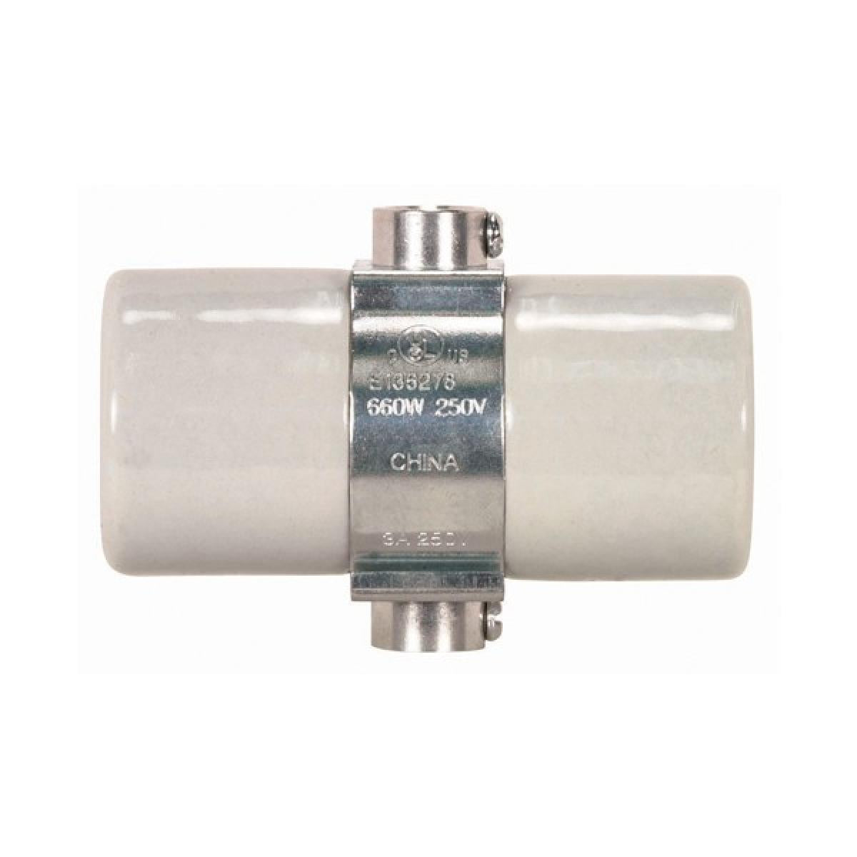Satco 90-1708 Twin Porcelain Socket With Double Bushing Strap Glazed 660W 250V 100/10 Master