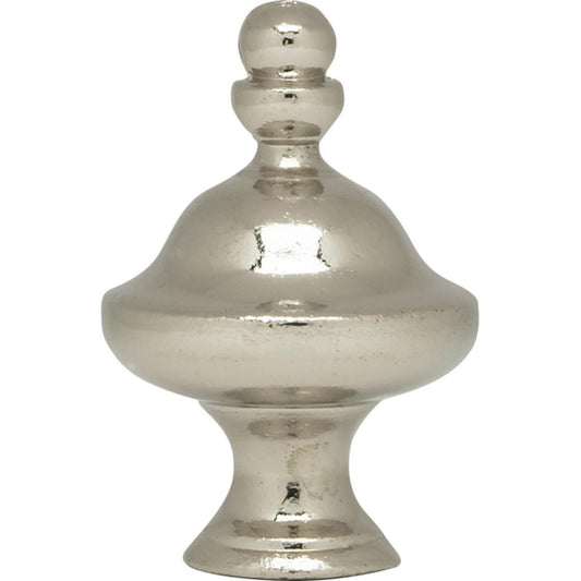 Satco 90-1722 Pyramid Finial 1-1/2" Height 1/4-27 Polished Chrome Finish