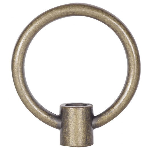 Satco 90-1726 2" Die Cast Fixture Loops 1/8 IP With Wireway 20lbs Max Antique Brass Finish