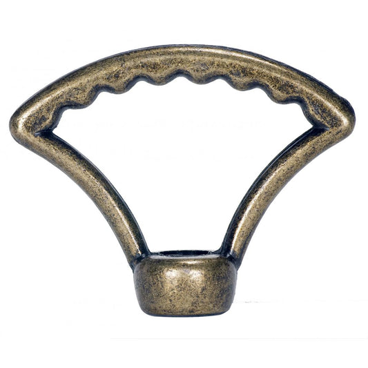 Satco 90-1729 2" Die Cast Fixture Loops 1/8 IP With Wireway Hang Straight Loop 20lbs Max Antique Brass Finish