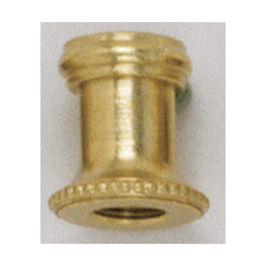 Satco 90-174 Solid Brass Neck And Spindle Burnished and Lacquered 13/16" x 7/8" 1/8 IP Tapped