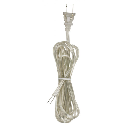 Satco 90-2101 18/2 SPT-2-105C All Cord Sets - Molded Plug - Tinned Tips 3/4" Strip with 2" Slit 36" Hank - 36" Hank - 150 Ctn.9 Ft.