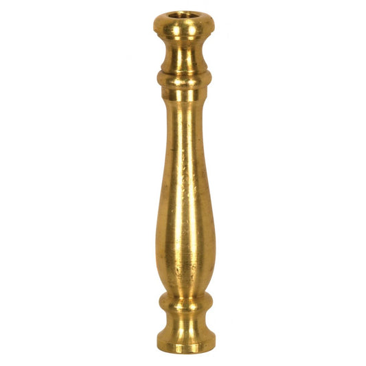 Satco 90-2170 Solid Brass Neck And Spindle Unfinished 3/4" x 4-1/8" 1/8 IP Tapped