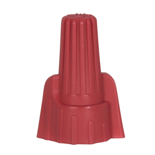 Satco 90-2239 Wing Nut Wire Connector With Spring Inserts For 105C Supply Wire 600V Red Finish 5 #16 Max