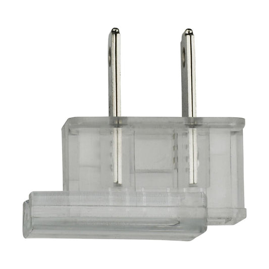 Satco 90-2244 Slide Plug Polarized 18/2 SPT-2 8A-125V Silver Finish