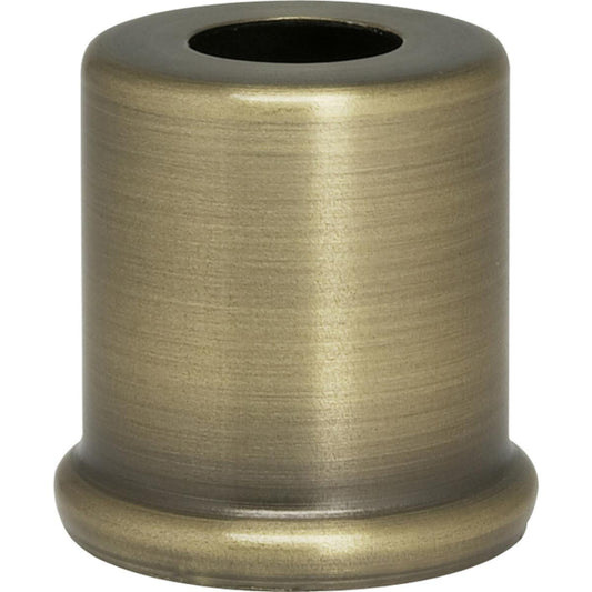 Satco 90-2279 Steel Spacer 7/16" Hole 1" Height 7/8" Diameter 1" Base Diameter Antique Brass Finish