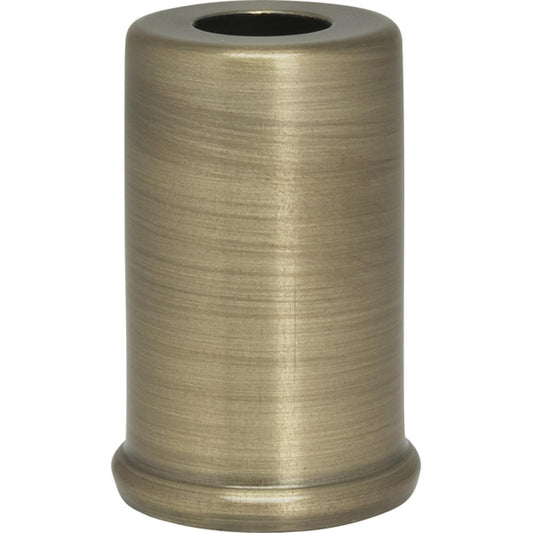 Satco 90-2283 Steel Spacer 7/16" Hole 1-1/2" Height 7/8" Diameter 1" Base Diameter Antique Brass Finish