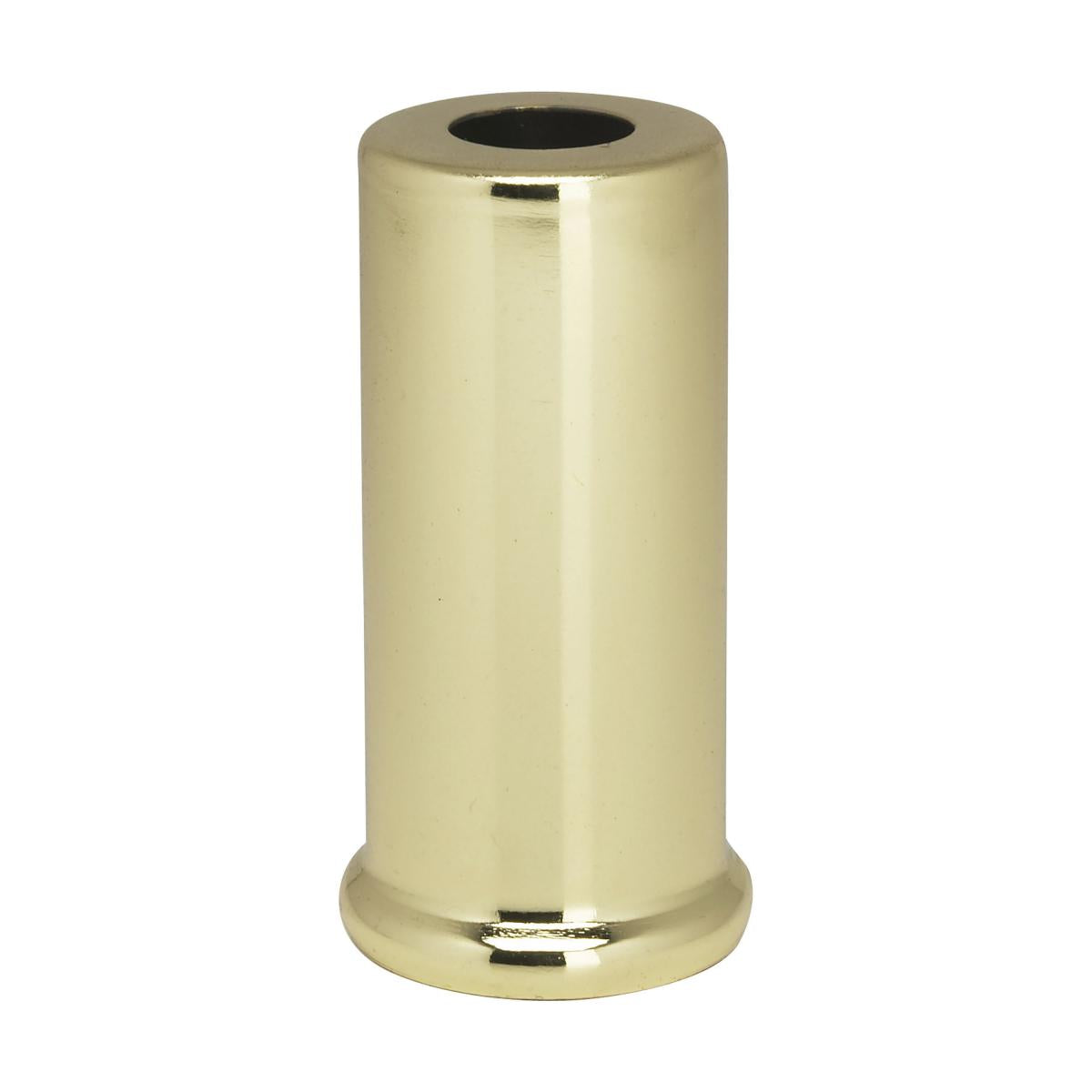 Satco 90-2285 Steel Spacer 7/16" Hole 2" Height 7/8" Diameter 1" Base Diameter Brass Plated Finish