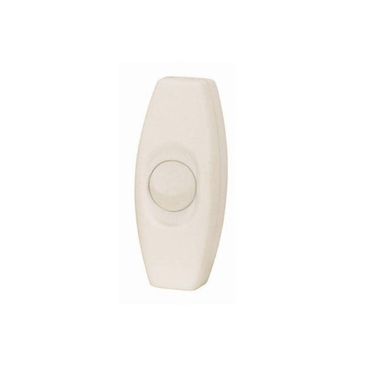 Satco 90-2369 Feed Thru Rocker Switch For 18/2 SPT-2 3A-120V White Finish