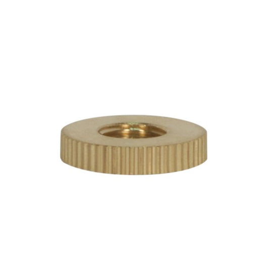 Satco 90-2438 Knurl Solid Brass Check Ring 1/8 IP Tapped 3/4" Diameter
