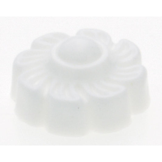 Satco 90-245 Plastic Lock-Up Caps 1/8 IP White Finish With Pull Chain Hole 1" Diameter