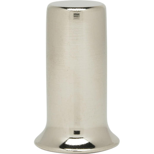 Satco 90-2455 Steel Finial 1/4-27 1-1/2" Diameter Nickel Plated