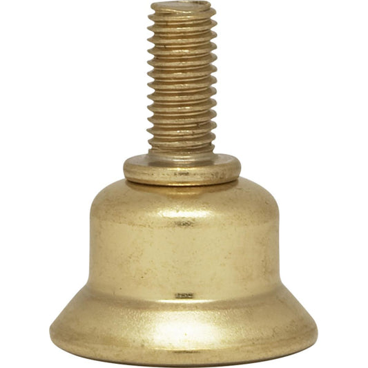 Satco 90-2458 Steel Riser 1/4-27 Brass Plated 1/2" Height