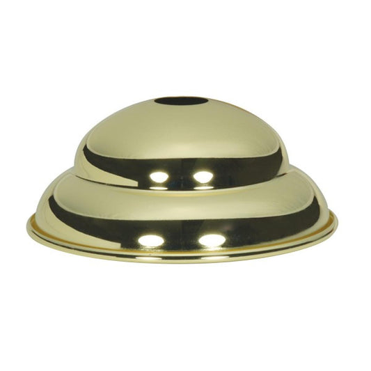 Satco 90-2491 Polished Brass Finish w/Matching Screw Collar Loop Diameter 5-1/2" Center Hole 11/16" Height 2-1/4"