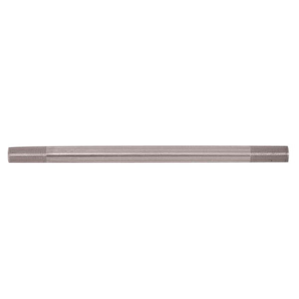 Satco 90-2508 Steel Pipe 1/8 IP Raw Steel Finish 6" Length 3/4" x 3/4" Threaded On Both Ends