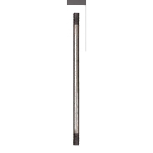 Satco 90-2509 Steel Pipe 1/8 IP Raw Steel Finish 8" Length 3/4" x 3/4" Threaded On Both Ends