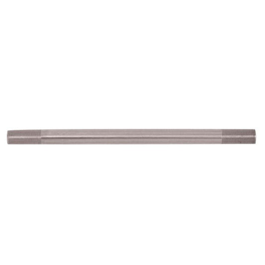 Satco 90-2510 Steel Pipe 1/8 IP Raw Steel Finish 10" Length 3/4" x 3/4" Threaded On Both Ends