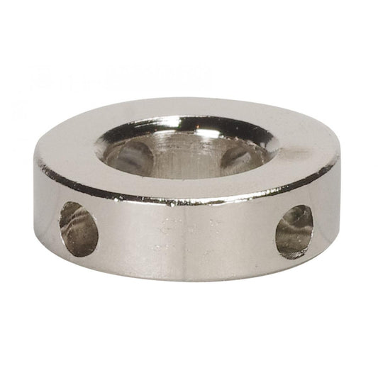Satco 90-2534 Shade Rings 10 Gauge 3/4" Diameter 4 Hole Nickel Plated