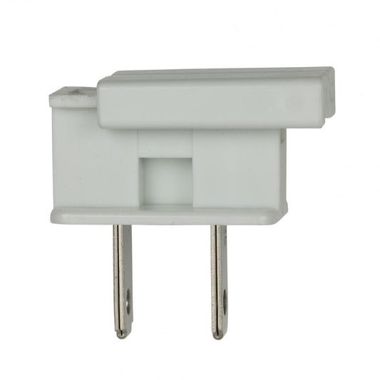 Satco 90-2606 Slide Plug Polarized 18/2 SPT-2 8A-125V White Finish