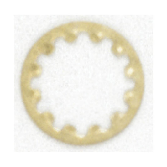 Satco 90-392 Toothwasher 1/8 IP Slip Brass Plated Finish
