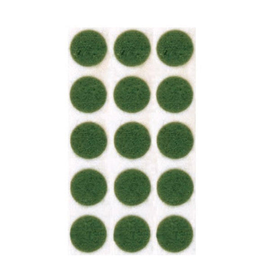 Satco 90-487 Green Felt 1/2" Dots Sold By Roll Only (1000 per Roll)