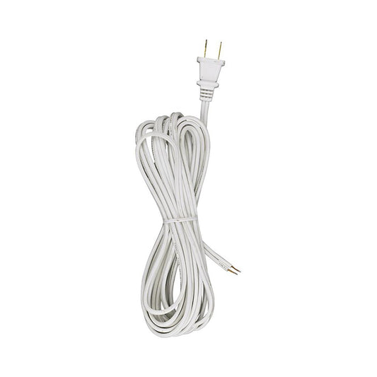Satco 90-491 18/2 SPT-2-105C All Cord Sets - Molded Plug - Tinned Tips 3/4' Strip with 2' Slit 150 Ctn.15 Ft.