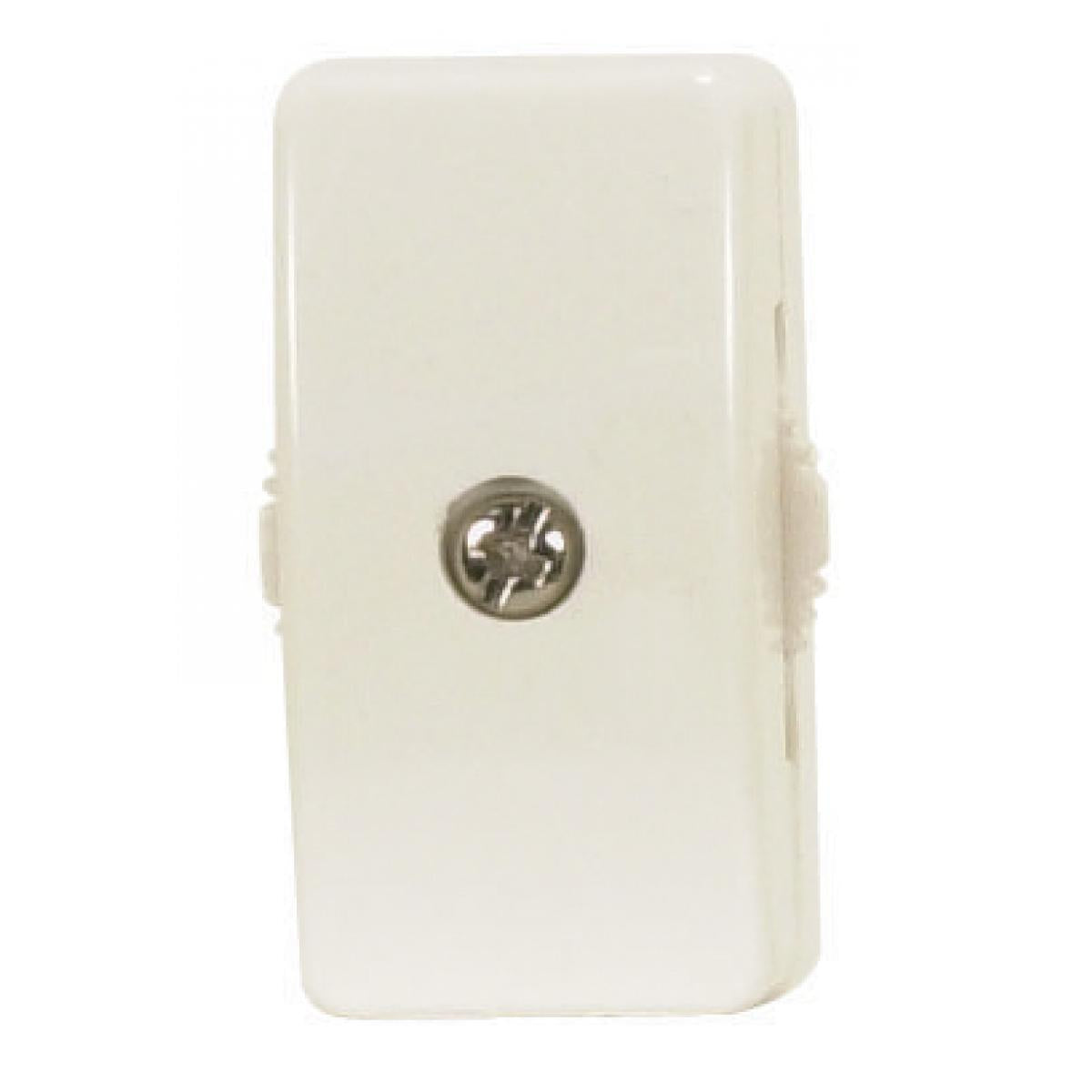 Satco 90-573 On-Off Cord Switch For 18/2 SPT-2 6A-125V, 3A-250V, 3A-120V, 3A-125V White Finish