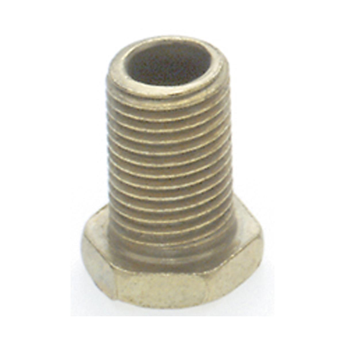 Satco 90-638 Steel Hexagon Head Brass Plated 1/8 IP 1/2" x 5/8" Overall