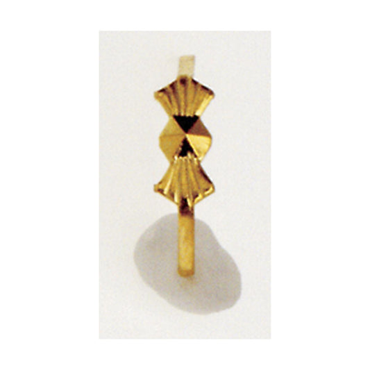 Satco 90-691 Small Bow-Tie Clip 8mm 3/8" Height Gold