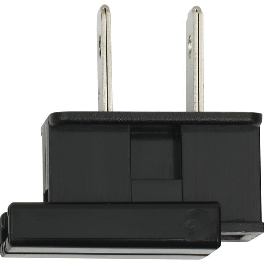 Satco 90-697 Slide Plug Polarized 18/2-SPT-2 8A-125V Black Finish