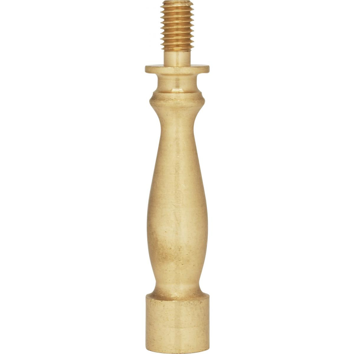 Satco 90-701 Solid Brass Riser 1/4-27 Burnished And Lacquered 2" Length