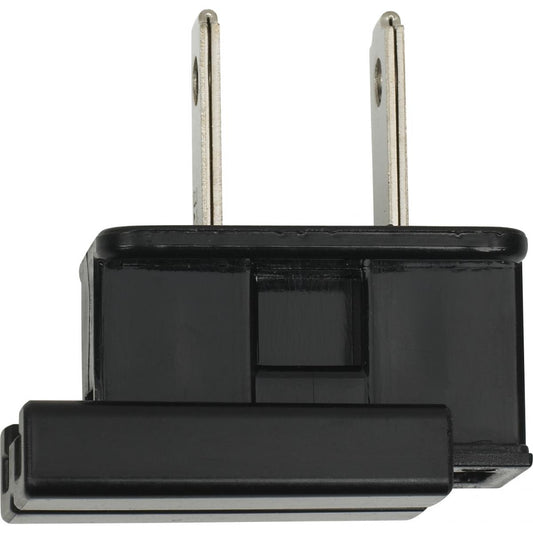 Satco 90-719 Slide Plug Polarized 18/2-SPT-1 8A-125V Black Finish