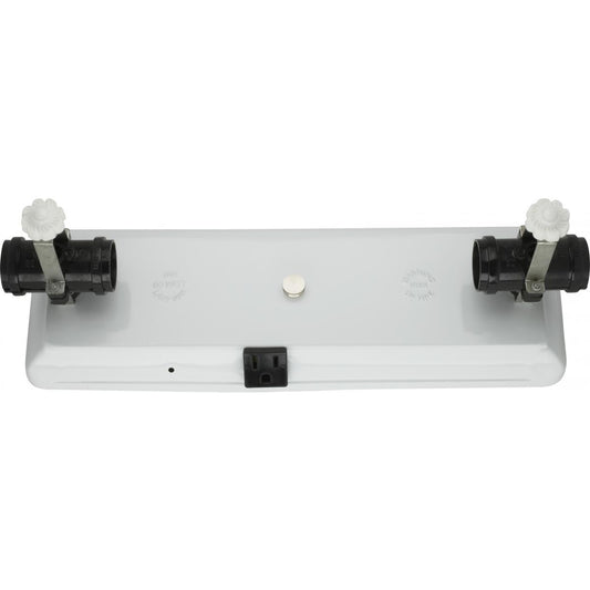 Satco 90-769 4-Light U-Channel Glass Holder 4 Light-Convenience Outlet For Use With 24" U-Bend Glass Includes Hardware 60W Max