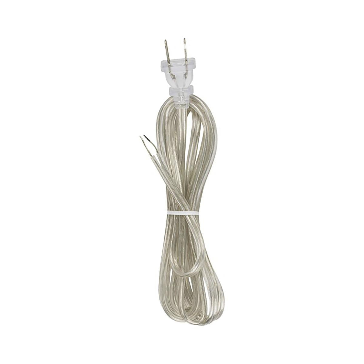 Satco 90-967 18/2 SPT-2-105C All Cord Sets - Molded Plug - Tinned Tips 3/4in. Strip with 2in. Slit 36in. Hank - 200 Ctn 8 Ft.