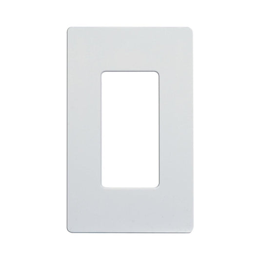 Satco 96-121 Wallplate For Dimmers And Sensors 1-Gang White Finish Lutron