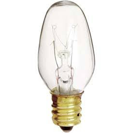 Satco S3680 4W 120V C7 Clear E12 Candelabra Base Incandescent bulb