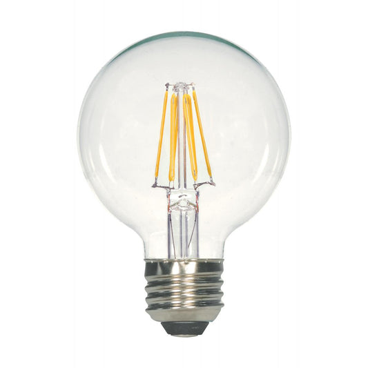 Replacement for Satco S11365 5.5 Watt G25 LED Clear Medium base 3000K 120 Volt - NOW S21227