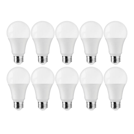Satco S11438 12 Watt A19 LED 5000K 75 Watt Replacement Medium base 220 deg. Beam Angle 10-Pack