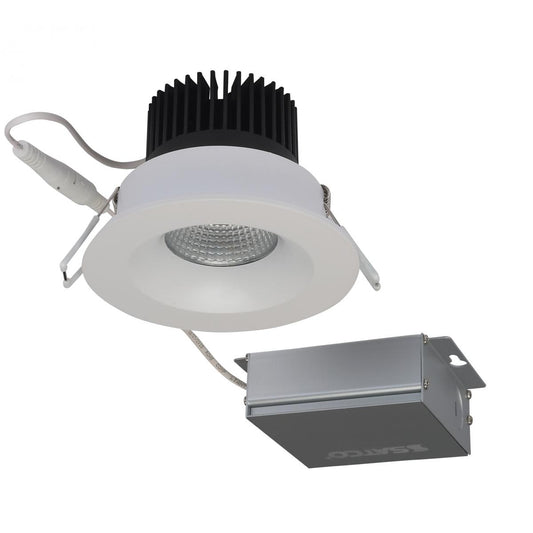 Satco S11630 12 watt LED Direct Wire Downlight 3.5 inch 3000K 120 volt Dimmable Round Remote Driver White