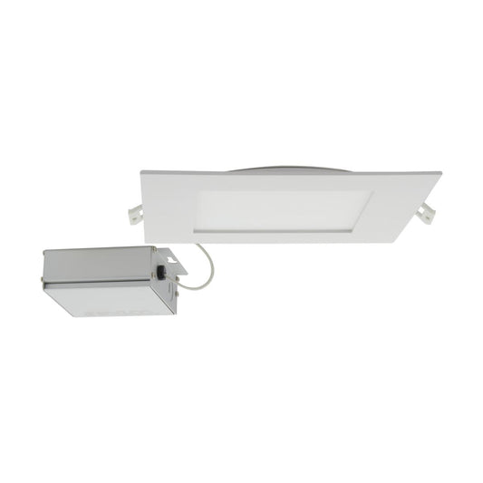 Satco S11831 24 Watt LED Direct Wire Downlight Edge-lit 8 inch CCT Selectable 120 volt Dimmable Square Remote Driver