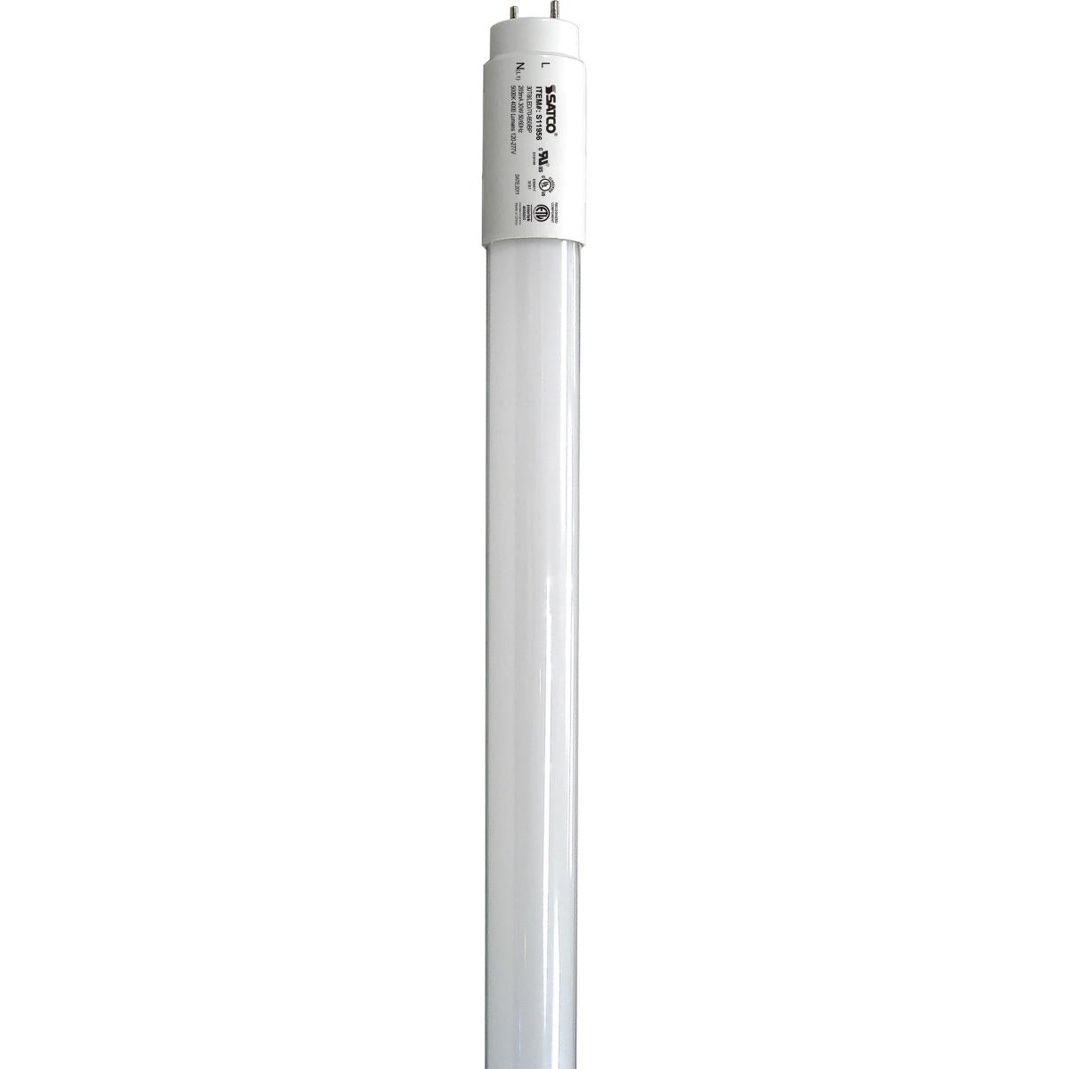 Satco S11956 30 Watt T8 LED Type B Ballast Bypass G13 Bi-Pin Base 80 CRI 5000K - 10 PER CASE ONLY