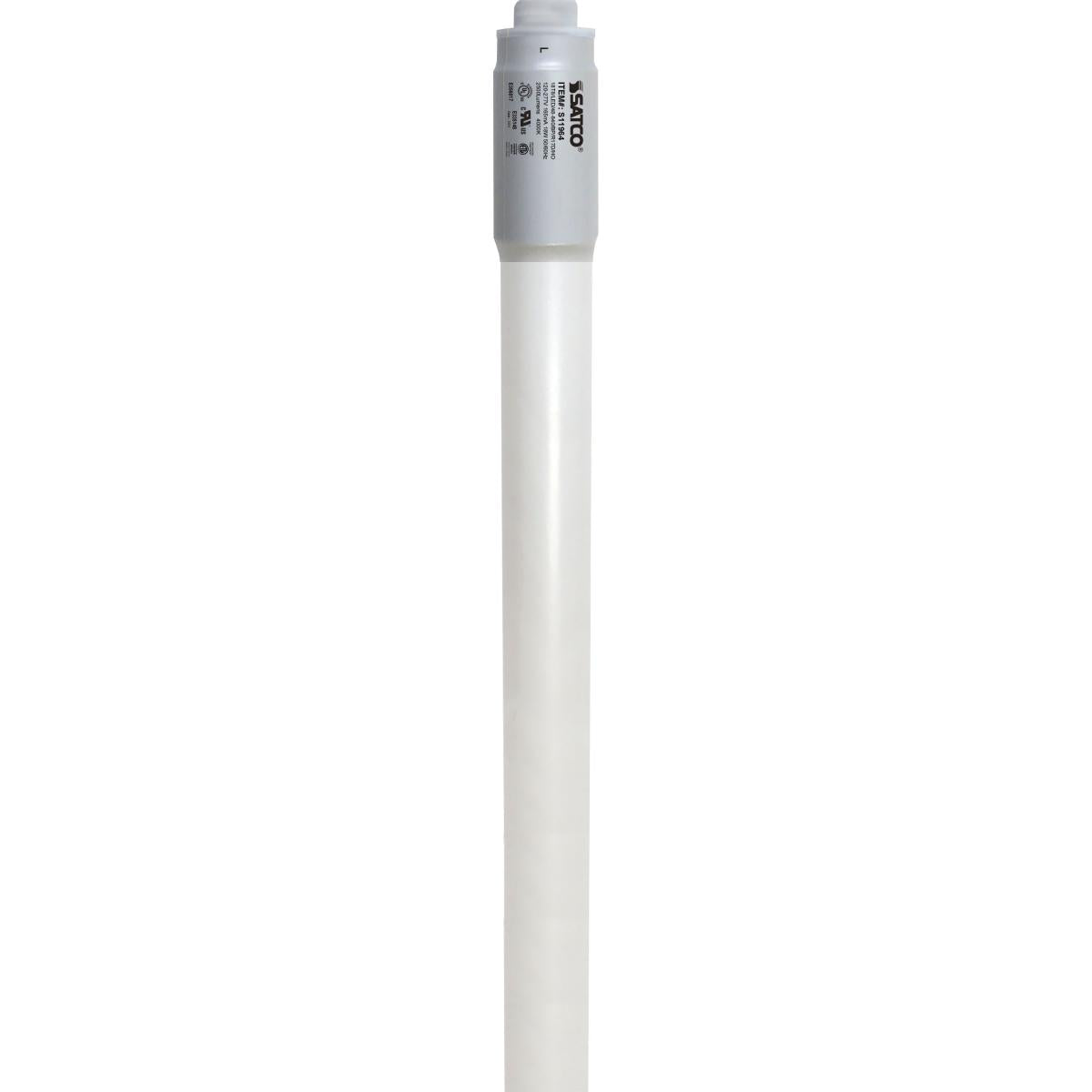 Satco S11964 18 Watt T8 LED 4 Foot 4000K Recessed Double Contact base Type B Ballast Bypass Double Ended Wiring