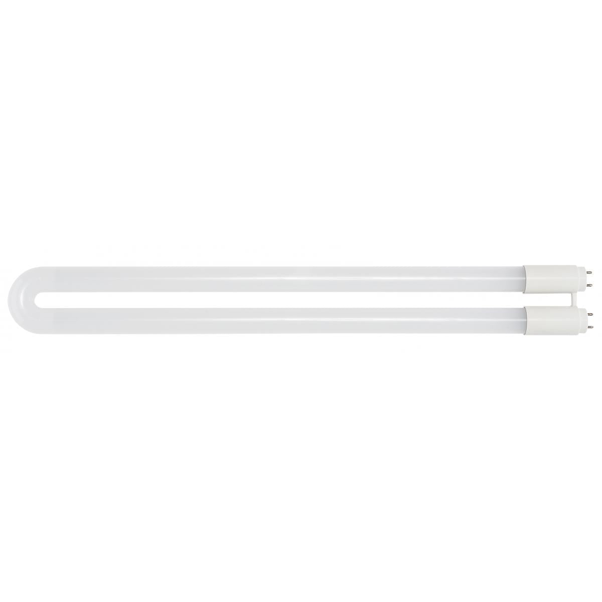 Satco S18450 13 Watt T8 U-Bend LED Medium bi-pin base 3000K Type A/B Ballast Dependent or Ballast Bypass Single or Double Ended Wiring