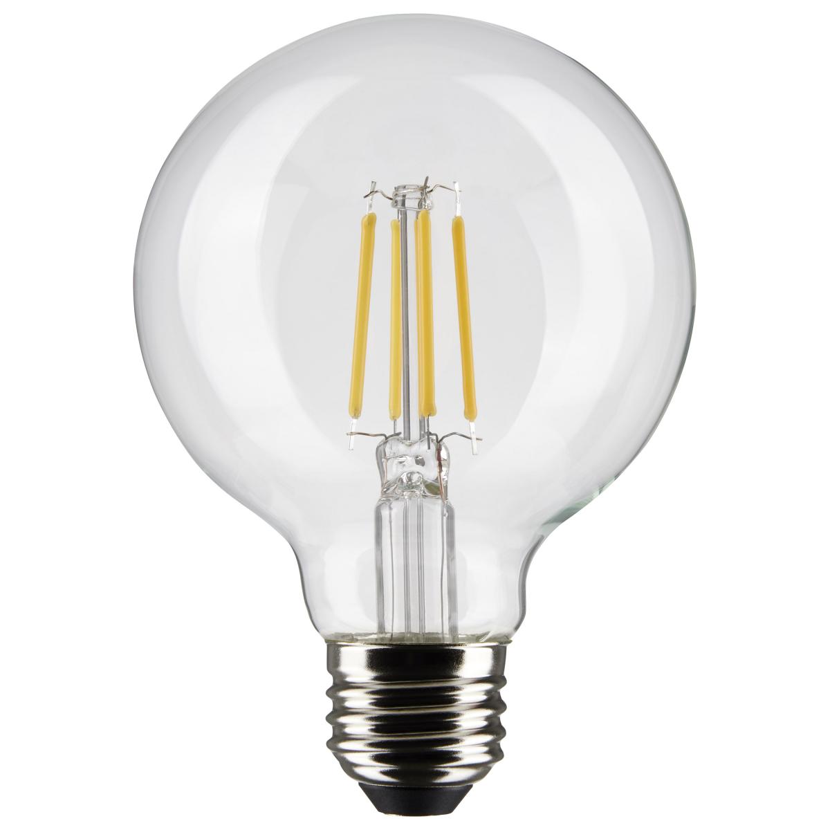 Satco S21226 4.5 Watt G25 LED; Clear; Medium base; 90 CRI; 2700K; 120 Volt